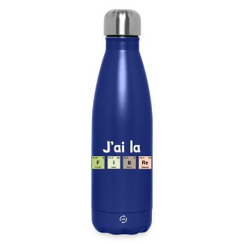 Ich habe Faser - periodische Elemente - Thermosflasche 500 ml - Dunkelblau  - Vorne