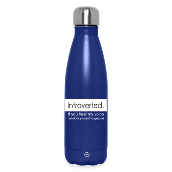 introvert - Insulated Water Bottle 500 ml - dark blue  - Front