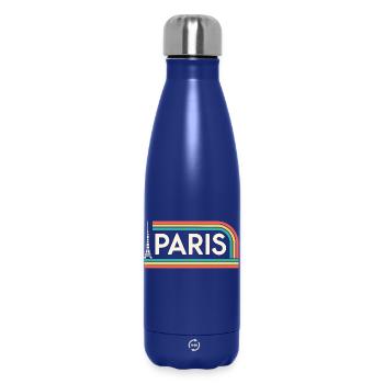 Paris Rainbow Retro - Thermosflasche 500 ml - Dunkelblau  - Vorne