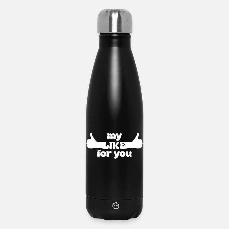 Pouces en l’air comme pour vous Design - Bouteille isotherme 500 ml - noir