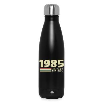 1985-Jubiläum-1985-retro-1985 - Thermosflasche 500 ml - Schwarz - Vorne