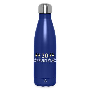 30th Birthday 30 Years - Insulated Water Bottle 500 ml - dark blue  - Front