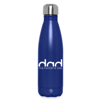 dad – the favorite one. - Insulated Water Bottle 500 ml - dark blue  - Front