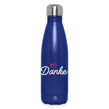 Texte de remerciement - Bouteille isotherme 500 ml - bleu foncé  - Devant