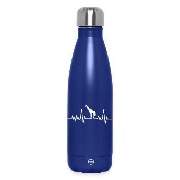 Zoo Gardien de zoo Gardien de zoo Vintage Zoo Wildlife - Bouteille isotherme 500 ml - bleu foncé  - Devant