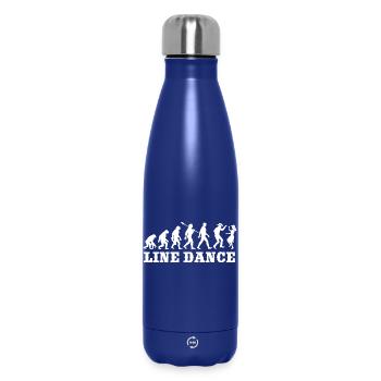 Vintage Evolution - Line Dance - Geschenk - Thermosflasche 500 ml - Dunkelblau  - Vorne