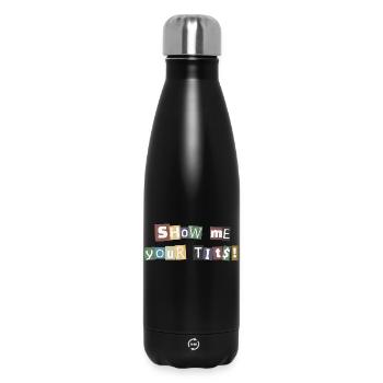 Show Me Your Tits Ransom - Insulated Water Bottle 500 ml - black - Front