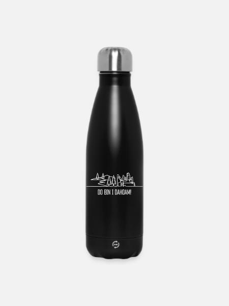 Dahoam - Baden proverb dialect Black Forest - Insulated Water Bottle 500 ml - black