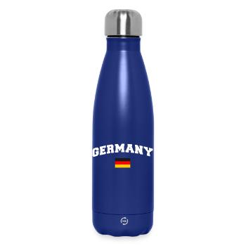 Germany Flagge Deutschland - Thermosflasche 500 ml - Dunkelblau  - Vorne