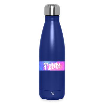 Finn: Neon-Graffiti Galaxie - Thermosflasche 500 ml - Dunkelblau  - Vorne