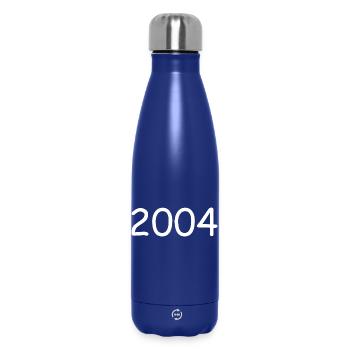 2004 20e anniversaire année blanc - Bouteille isotherme 500 ml - bleu foncé  - Devant