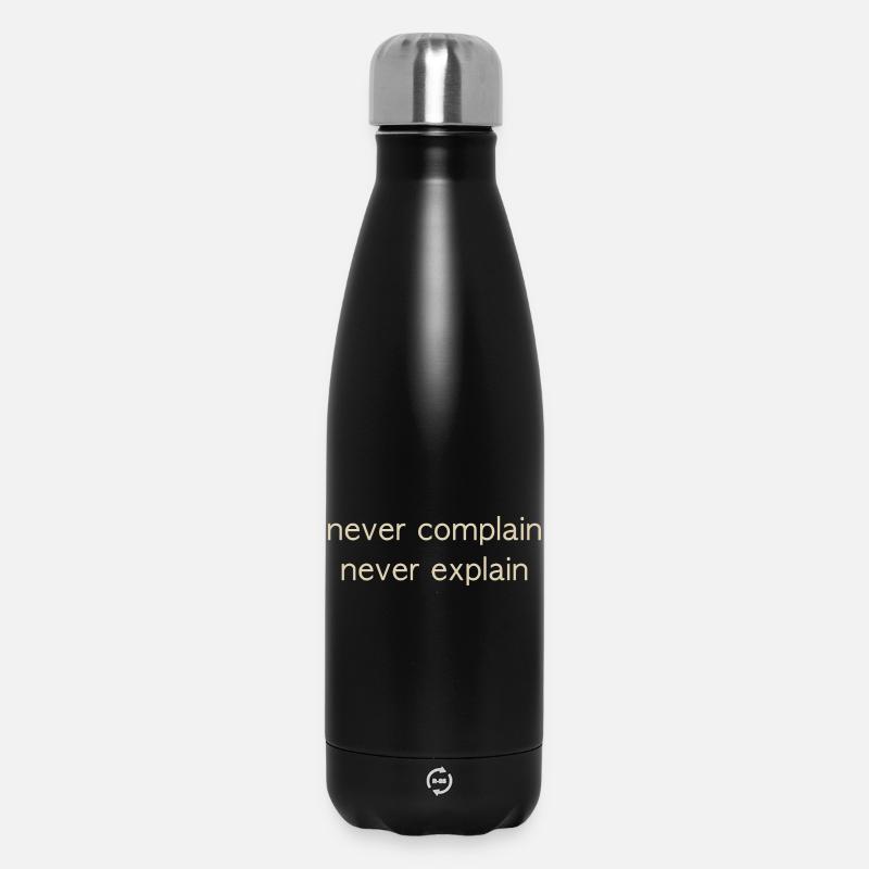jamais - Bouteille isotherme 500 ml - noir