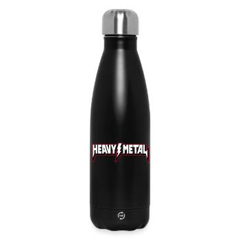 Heavy Metal 3D Logo - Insulated Water Bottle 500 ml - black - Front