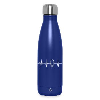 Mein Herz schlägt für Wassereis - Thermosflasche 500 ml - Dunkelblau  - Vorne