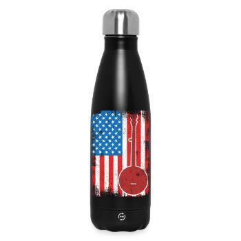 Banjo 4th of July USA - Insulated Water Bottle 500 ml - black - Front