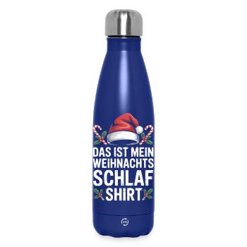 Mein Weihnachts Schlafshirt - Thermosflasche 500 ml - Dunkelblau  - Vorne