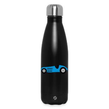 race car - Insulated Water Bottle 500 ml - black - Front