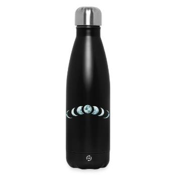 Moon Phases Mystical Lunar Design - Insulated Water Bottle 500 ml - black - Front