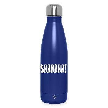 Chut ! Typographie minimaliste - Bouteille isotherme 500 ml - bleu foncé  - Devant