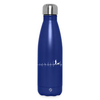Promenade Heartbeat avec le chien - Bouteille isotherme 500 ml - bleu foncé  - Devant