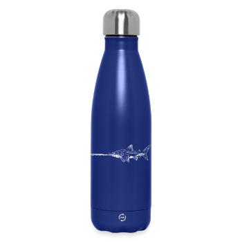 Schwertfisch-Silhouetten-Nachtschwimmen - Thermosflasche 500 ml - Dunkelblau  - Vorne