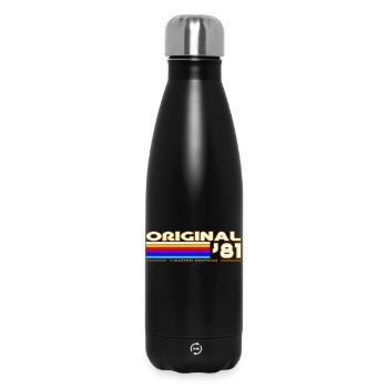 Original 81 Vintage Rainbow - Insulated Water Bottle 500 ml - black - Front