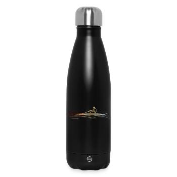 Vintage Rowing - Insulated Water Bottle 500 ml - black - Front