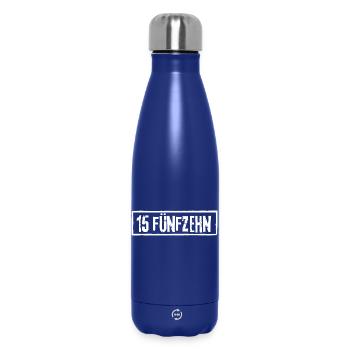 15 fifteen years of rock grunge - Insulated Water Bottle 500 ml - dark blue  - Front