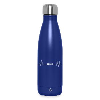 First name Holly - Insulated Water Bottle 500 ml - dark blue  - Front