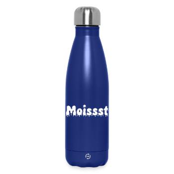 Texte humide et dégoulinant - Bouteille isotherme 500 ml - bleu foncé  - Devant