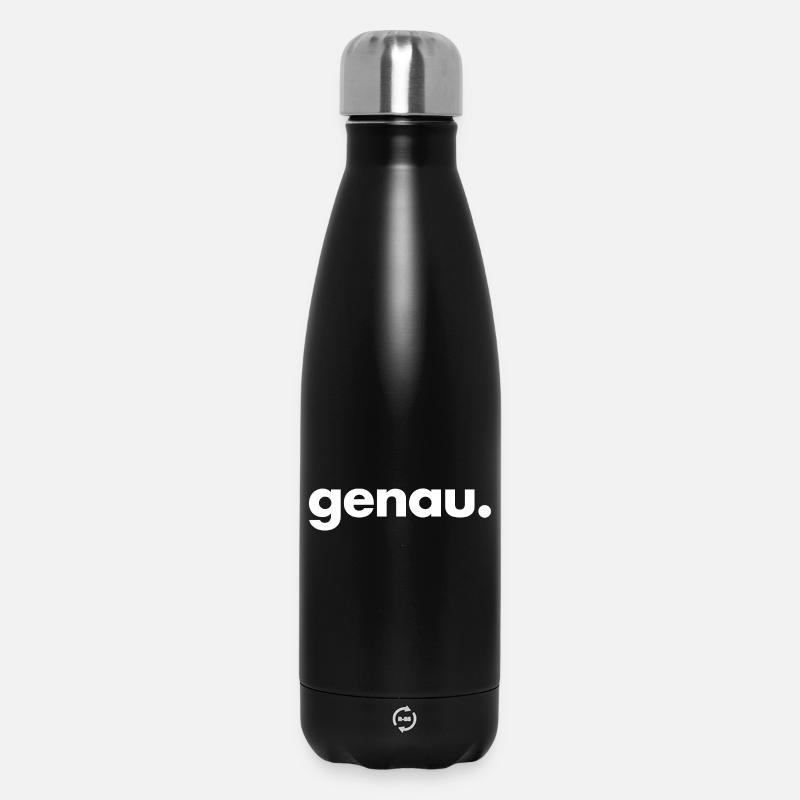 genau.  - Thermosflasche 500 ml - Schwarz