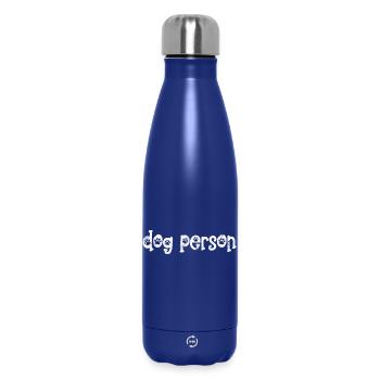 Dog person - Insulated Water Bottle 500 ml - dark blue  - Front