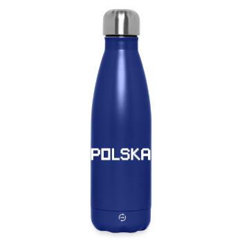 POLSKA Poland - Thermosflasche 500 ml - Dunkelblau  - Vorne