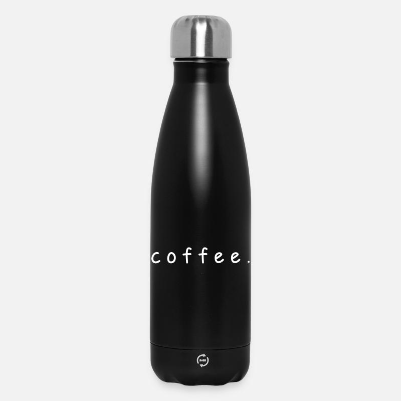 Warten auf Designdetails - Thermosflasche 500 ml - Schwarz