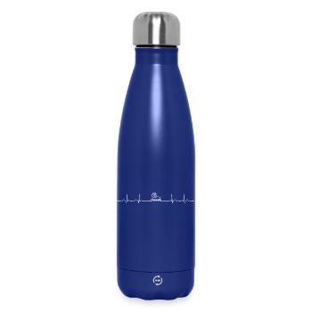 Heartbeat Rollschuhläufer - Thermosflasche 500 ml - Dunkelblau  - Vorne