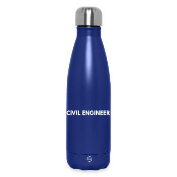 Civil Engineer Professional Engineering - Insulated Water Bottle 500 ml - dark blue  - Front