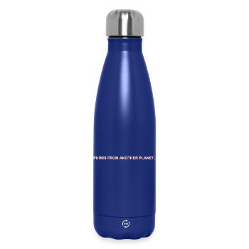 Spread Smiles Not Hate – Wholesome Meme Design - Insulated Water Bottle 500 ml - dark blue  - Front