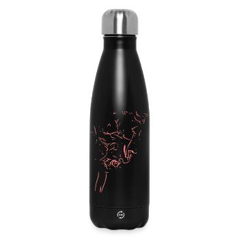 Abstract design - Insulated Water Bottle 500 ml - black - Front