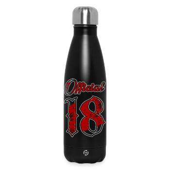 Officiellement 18 ans - Bouteille isotherme 500 ml - noir - Devant