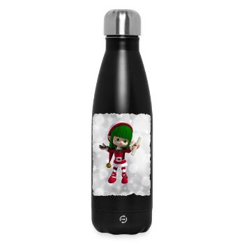 Grüner Elf - Thermosflasche 500 ml - Schwarz - Vorne