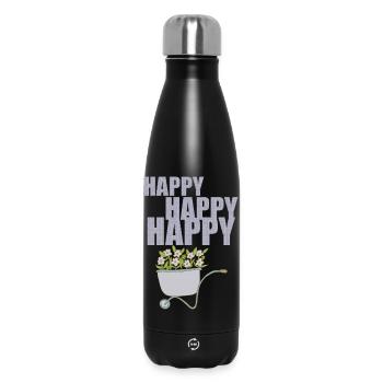 SCHUBKARREN HAPPY - Thermosflasche 500 ml - Schwarz - Vorne
