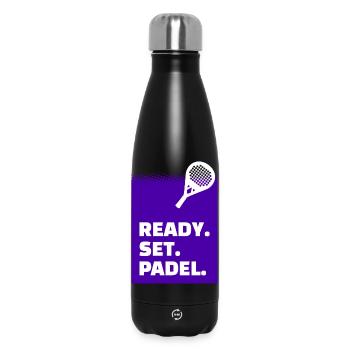 Padelspiel Statement Training Turnier Racket Padel - Thermosflasche 500 ml - Schwarz - Vorne