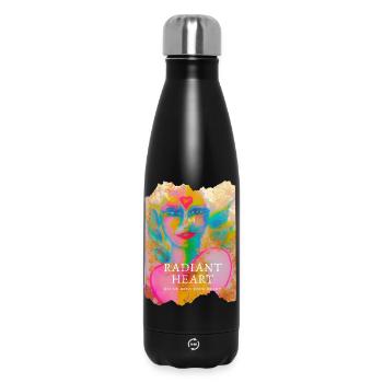 Radiant Heart - Thermosflasche 500 ml - Schwarz - Vorne