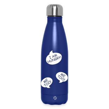 Annonce de la grossesse maman des jumeaux maman maman - Bouteille isotherme 500 ml - bleu foncé  - Devant