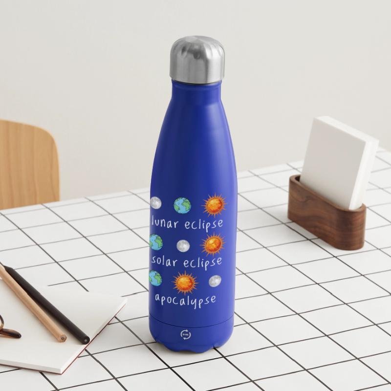 Lunar Eclipse Solar Eclipse Apocalypse Humor Insulated Water Bottle 500 ml