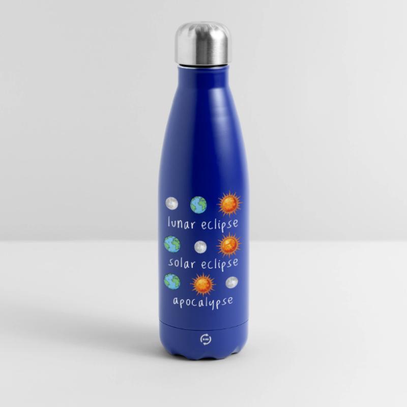 Lunar Eclipse Solar Eclipse Apocalypse Humor Insulated Water Bottle 500 ml
