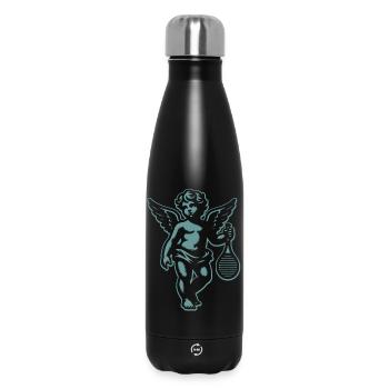 Tennis Shirt Angel Cherub Retro Renaissance Fun - Insulated Water Bottle 500 ml - black - Front