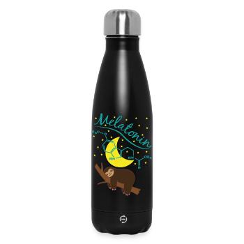 Süßes schlafendes Faultier mit Melatonin Formel - Thermosflasche 500 ml - Schwarz - Vorne