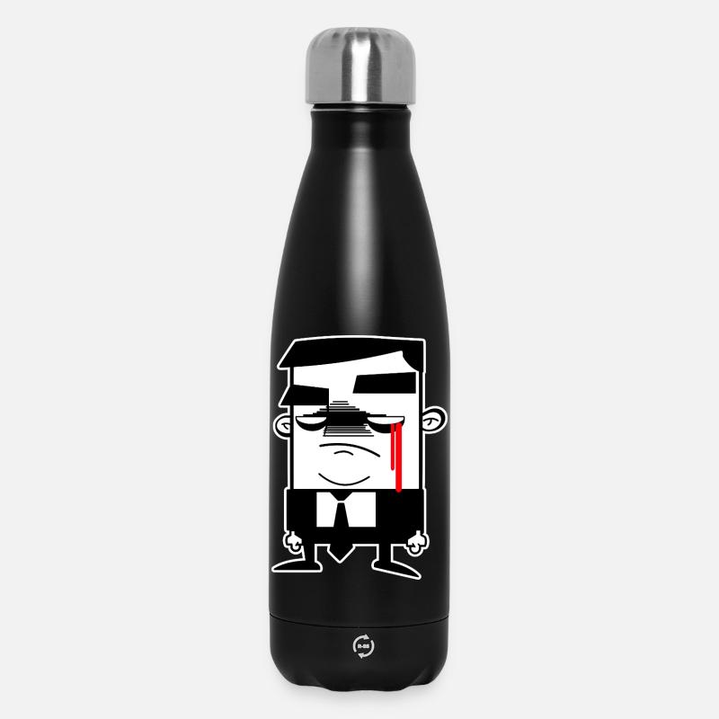 Hombre Grises : Anonymous, Liberté et protestation - Bouteille isotherme 500 ml - noir