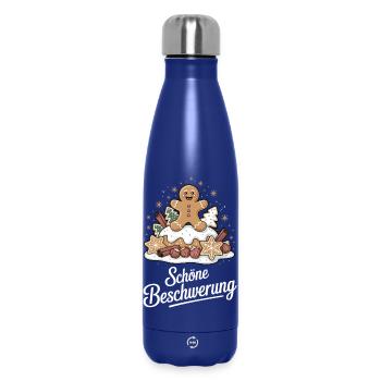 Essen ohne Limit Schöne Bescherung Plätzchen - Thermosflasche 500 ml - Dunkelblau  - Vorne